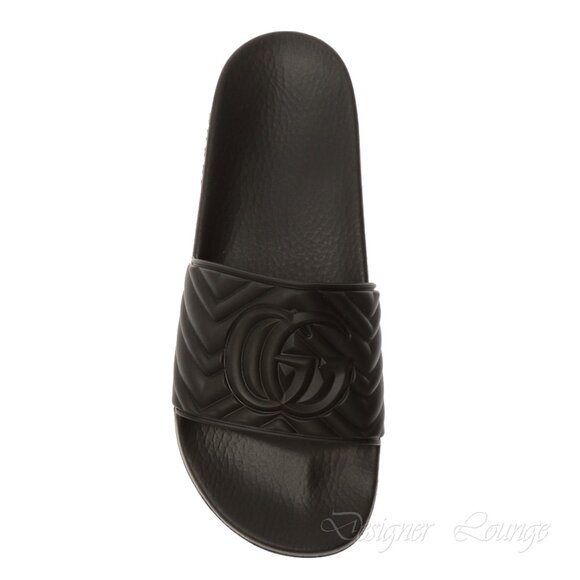 NEW GUCCI Men’s GG Matelasse Quilted Slides Sandals 11 G US 11.5 $495 Authentic - Picture 9 of 12